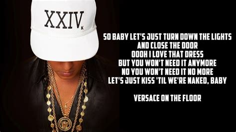 versace on the floor meaning lyrics|turn on the floor.